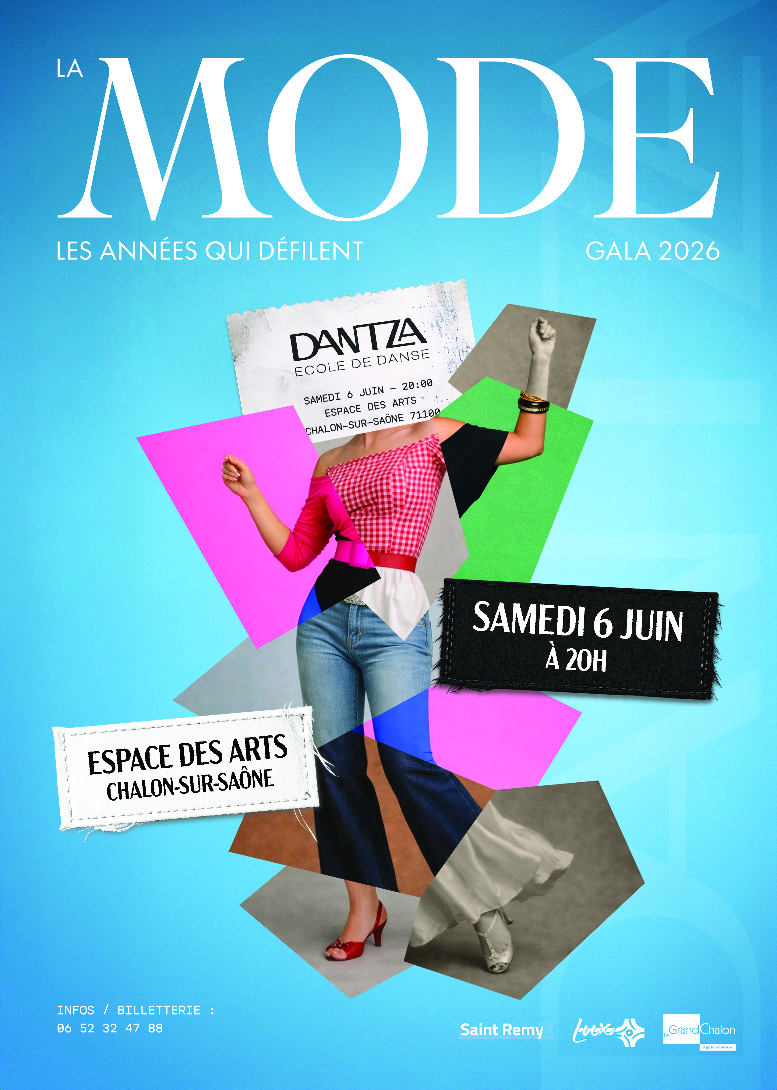 Affiche du spectacle La Mode de l’école Dantza à Lux